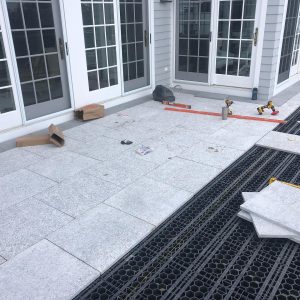 Installing 2’x2’ granite pavers